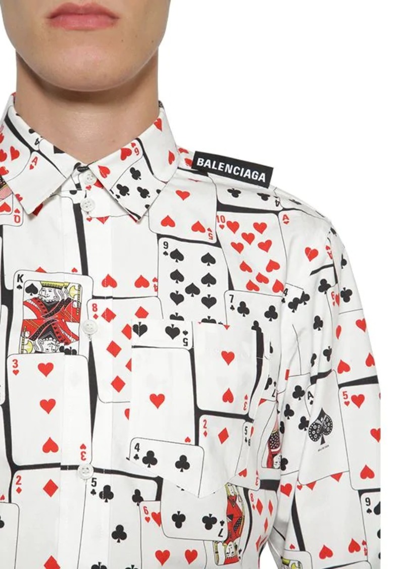 balenciaga card shirt