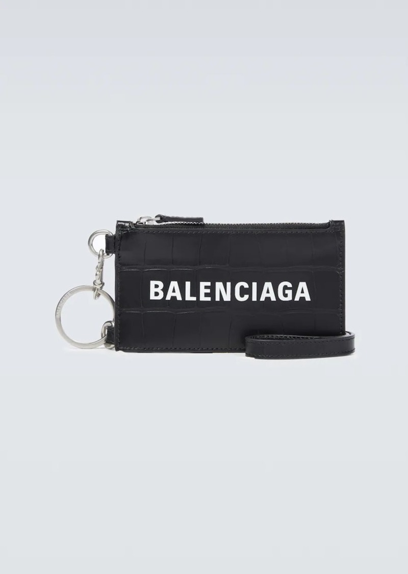 Balenciaga Cash card case on keyring