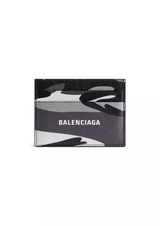 Balenciaga Cash Card Holder in Camo Print