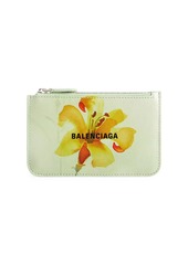 Balenciaga Cash Large Long Coin and Card Holder Floral Print