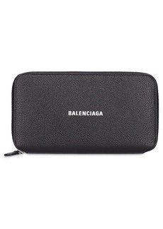 Balenciaga Cash Leather Zip-around Wallet
