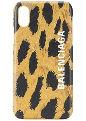 Balenciaga Cash leopard-print iPhone Xs case
