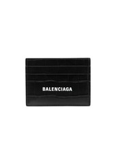 Balenciaga Cash logo-print card holder