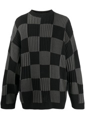 Balenciaga checkerboard knitted jumper