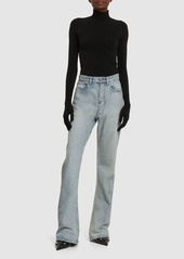 Balenciaga Cotton Denim Bootcut Jeans