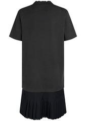 Balenciaga Cotton T-shirt & Tailored Twill Dress