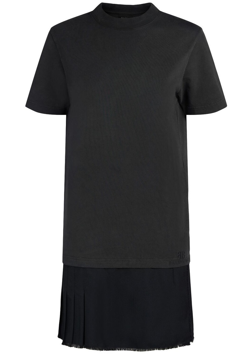 Balenciaga Cotton T-shirt & Tailored Twill Dress