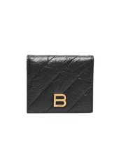 Balenciaga Crush logo-plaque card holder