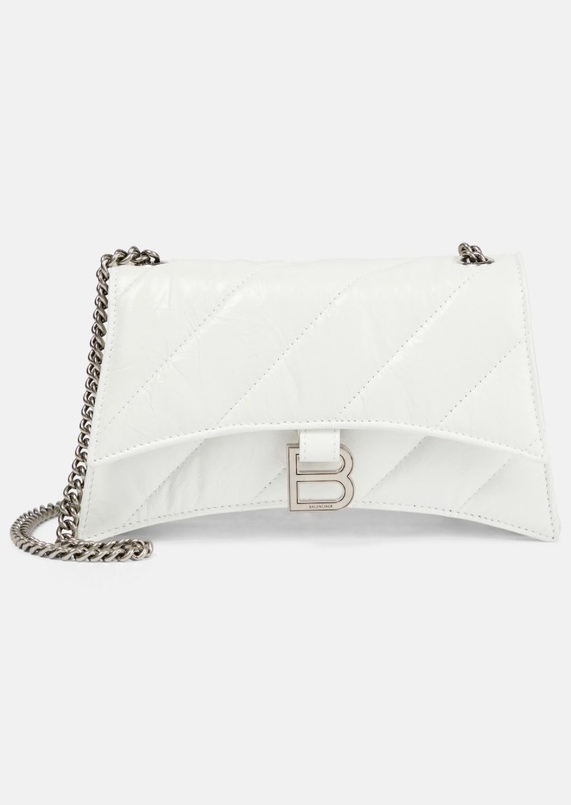 Balenciaga Crush Mini quilted leather wallet on chain