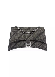 Balenciaga Crush XS Chain Bag Quilted Denim