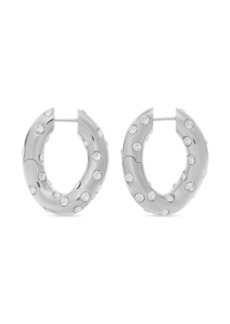 Balenciaga crystal-embellished hoop earrings