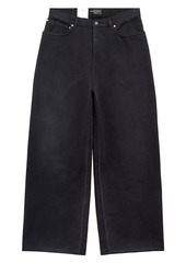 Balenciaga Denim Size Sticker Baggy Pants