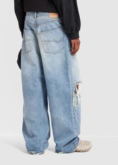 Balenciaga Destroyed Super Large Cotton Baggy Jeans