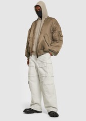Balenciaga Distressed Ripstop Cotton Pants