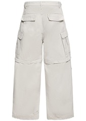 Balenciaga Distressed Ripstop Cotton Pants