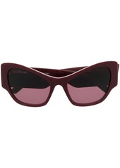 Balenciaga enamelled-logo cat-eye frame sunglasses