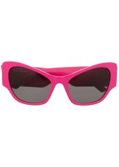 Balenciaga enamelled-logo cat-eye frame sunglasses