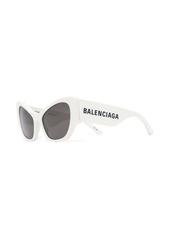 Balenciaga enamelled-logo cat-eye frame sunglasses