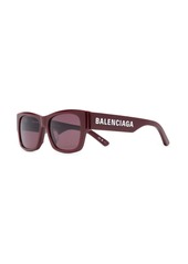 Balenciaga enamelled-logo square-frame sunglasses