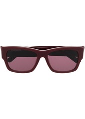 Balenciaga enamelled-logo square-frame sunglasses