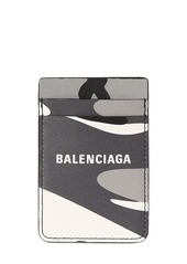 Balenciaga Everyday Camo Leather Magnet Card Holder