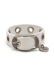 Balenciaga eyelet-detail leather bracelet