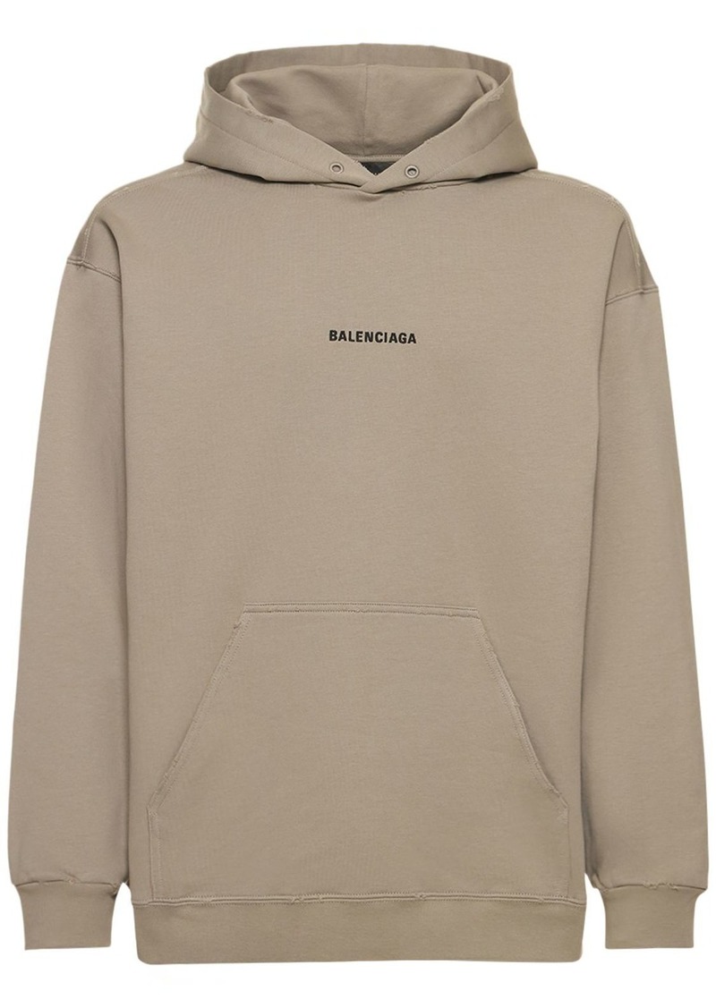 Balenciaga Faded Cotton Hoodie