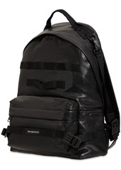 Balenciaga Leather Backpack W/ Crossbody Strap