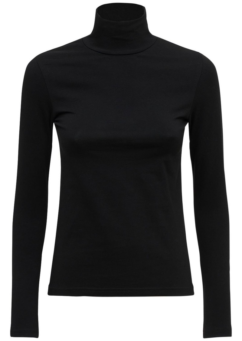 Balenciaga Fitted Stretch Jersey Sweater