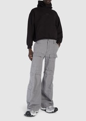 Balenciaga Flared Cotton Cargo Pants