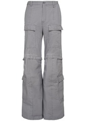 Balenciaga Flared Cotton Cargo Pants