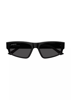 Balenciaga Flat 56MM Rectangular Sunglasses