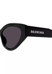Balenciaga Flat 57MM Cat-Eye Sunglasses