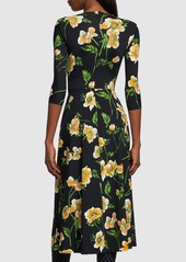 Balenciaga Floral Pattern Nylon A-line Dress