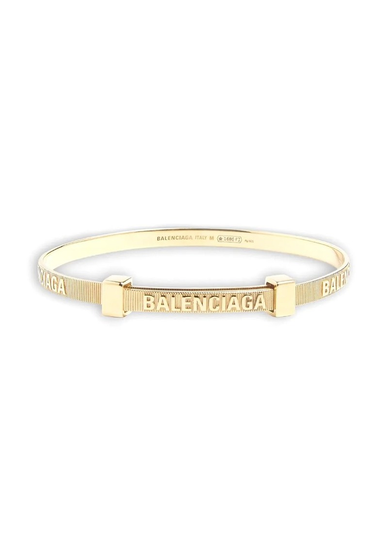 Balenciaga Logo hoop bracelet