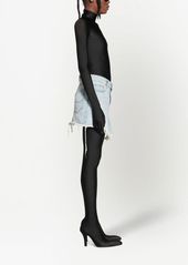 Balenciaga Cut-up denim miniskirt