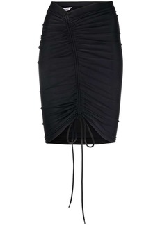 Balenciaga gathered stretch mini skirt