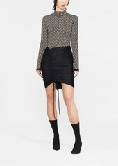 Balenciaga gathered stretch mini skirt