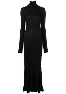 Balenciaga Godet high neck maxi dress
