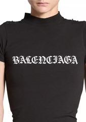 Balenciaga Gothic Type Shrunk T-Shirt