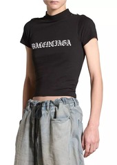 Balenciaga Gothic Type Shrunk T-Shirt