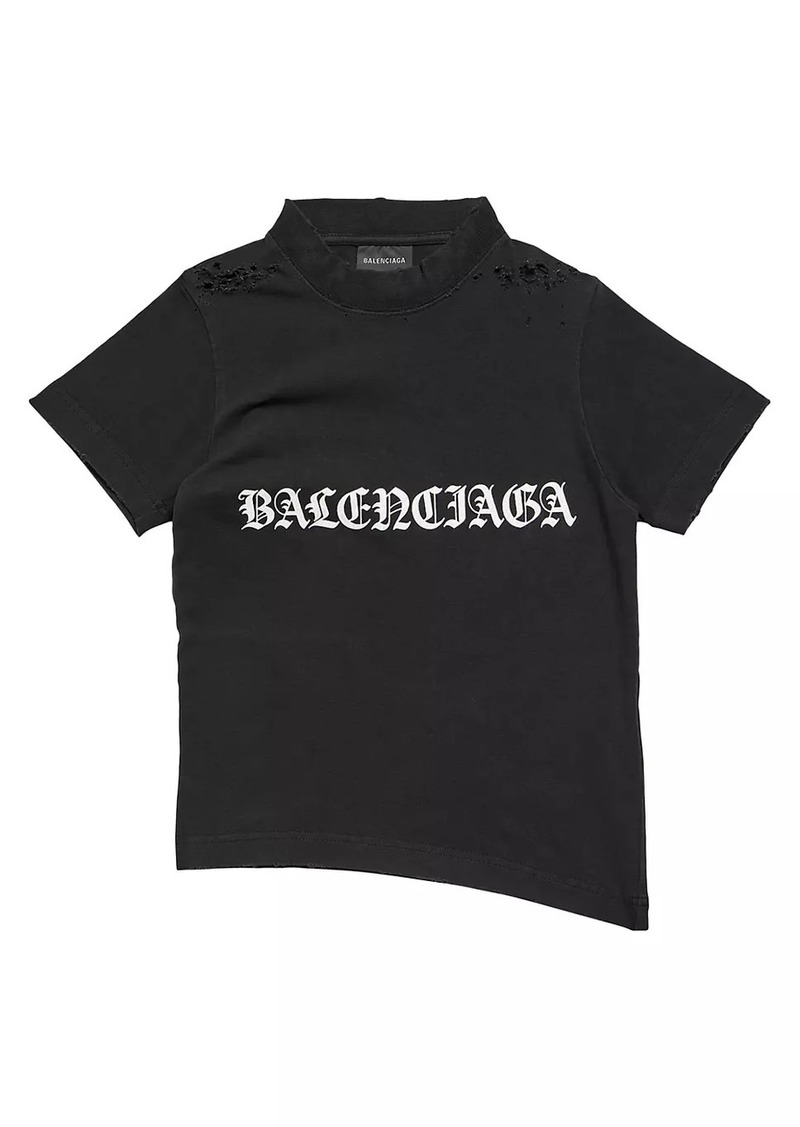 Balenciaga Gothic Type Shrunk T-Shirt