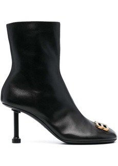 Balenciaga Groupie Bootie 80mm leather boots