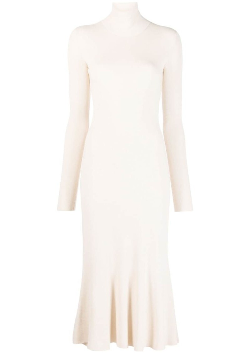 Balenciaga high-neck knitted midi dress