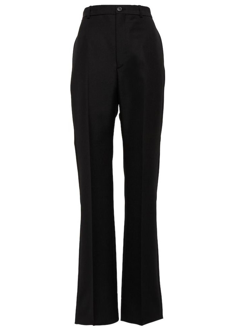 Balenciaga High-rise virgin wool pants