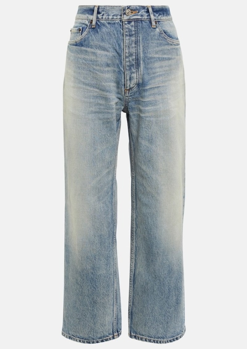 Balenciaga High-rise wide-leg jeans