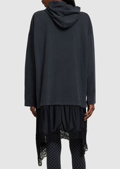 Balenciaga Hooded Hybrid Cotton Dress