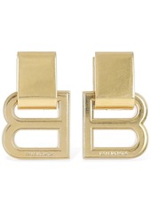 Balenciaga Hourglass Brass Earrings