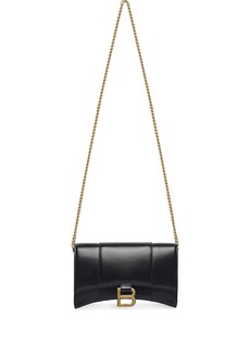 Balenciaga Hourglass leather wallet-on-chain