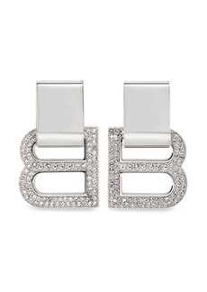 Balenciaga Hourglass crystal-embellished earrings